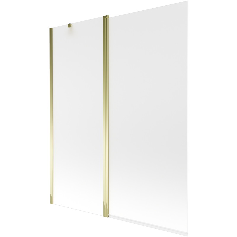 Mexen Flip 2-szárnyas fürdőkád paraván 140 x 150 cm, deres, arany - 894-140-101-50-30