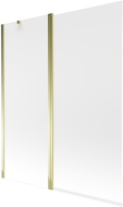 Mexen Flip paravan de cadă cu 2 panouri 140 x 150 cm, înghețat, auriu - 894-140-101-50-30