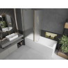 Mexen Flip paravan cadă 2-panouri 140 x 150 cm, șanfren, auriu - 894-140-101-50-30