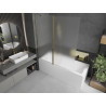 Mexen Flip 2-szárnyas fürdőkád paraván 140 x 150 cm, deres, arany - 894-140-101-50-30