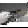 Mexen Flip paravan cadă 1-aripă 140 x 150 cm, Înghețat, Aurie - 894-140-101-50-30