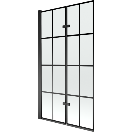 Mexen Castor paravan cadă 2-aripi 100 x 150 cm, Model negru, Neagră - 892-100-002-70-77