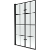 Mexen Castor paravan cadă 2-aripi 100 x 150 cm, Model negru, Neagră - 892-100-002-70-77