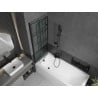 Mexen Castor paravan cadă 2-aripi 120 x 150 cm, Model negru, Neagră - 892-120-002-70-77