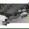 Mexen Flip paravan cadă 1-aripă 80 x 150 cm, Transparent, Neagră - 894-080-101-70-00