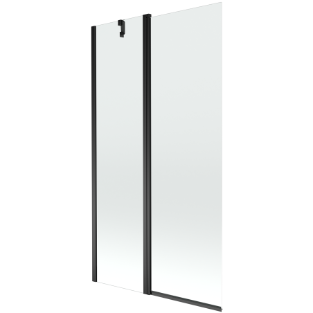 Mexen Flip paravan de baie cu 2 panouri 100 x 150 cm, transparent, negru - 894-100-101-70-00