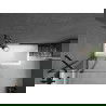 Mexen Flip paravan cadă 1-aripă 100 x 150 cm, Transparent, Neagră - 894-100-101-70-00