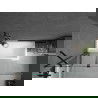 Mexen Flip paravan cadă 1-aripă 140 x 150 cm, Transparent, Neagră - 894-140-101-70-00