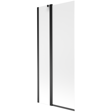 Mexen Flip paravan de cadă cu 2 aripi 80 x 150 cm, mat, negru - 894-080-101-70-30