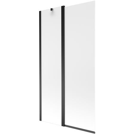 Mexen Flip 2-szárnyú fürdőkádparaván 100 x 150 cm, homokfúvott, fekete - 894-100-101-70-30