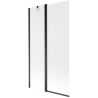 Mexen Flip paravan de cadă cu 2 uși 100 x 150 cm, mat, negru - 894-100-101-70-30