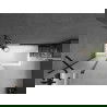 Mexen Flip paravan cadă 1-aripă 100 x 150 cm, Înghețat, Neagră - 894-100-101-70-30