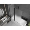 Mexen Flip paravan pentru cadă 2-panouri 120 x 150 cm, mat, negru - 894-120-101-70-30