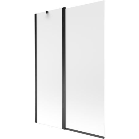 Mexen Flip paravan pentru cadă 2-panouri 120 x 150 cm, mat, negru - 894-120-101-70-30