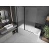 Mexen Flip paravan de baie cu 2 panouri 140 x 150 cm, sticlă mată, negru - 894-140-101-70-30