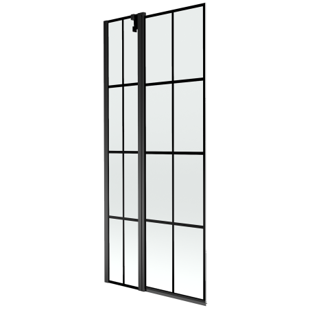 Mexen Flip paravan de duș pliabil cu 2 uși 80 x 150 cm, grilaj negru, negru - 894-080-101-70-77