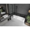 Mexen Flip paravan cadă 1-aripă 80 x 150 cm, Model negru, Neagră - 894-080-101-70-77