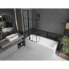 Mexen Flip paravan cadă 1-aripă 80 x 150 cm, Model negru, Neagră - 894-080-101-70-77