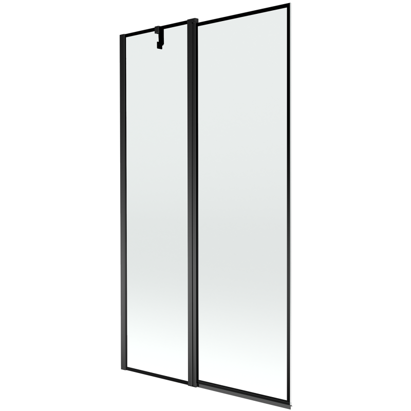 Mexen Flip 2 szárnyas zuhanyfal 100 x 150 cm, fekete keret, fekete - 894-100-101-70-70