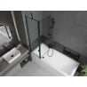Mexen Flip paravan cadă 1-aripă 100 x 150 cm, Model negru, Neagră - 894-100-101-70-70