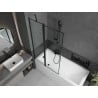 Mexen Flip paravan cadă 1-aripă 100 x 150 cm, Model negru, Neagră - 894-100-101-70-70