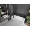 Mexen Flip paravan cadă 1-aripă 100 x 150 cm, Model negru, Neagră - 894-100-101-70-70