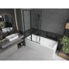 Mexen Flip paravan cadă 1-aripă 100 x 150 cm, Model negru, Neagră - 894-100-101-70-70