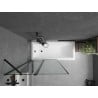 Mexen Flip paravan cadă 1-aripă 100 x 150 cm, Model negru, Neagră - 894-100-101-70-70