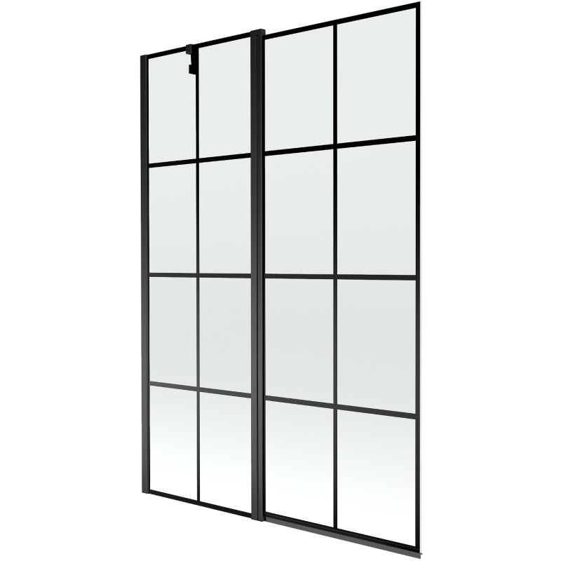 Mexen Flip paravan cadă 1-aripă 120 x 150 cm, Model negru, Neagră - 894-120-101-70-77