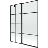 Mexen Flip paravan cadă 1-aripă 140 x 150 cm, Model negru, Neagră - 894-140-101-70-77