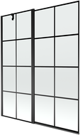 Mexen Flip paravan cadă 1-aripă 140 x 150 cm, Model negru, Neagră - 894-140-101-70-77