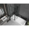 Mexen Flip paravan cadă 1-aripă 140 x 150 cm, Model negru, Neagră - 894-140-101-70-77