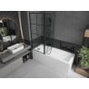 Mexen Flip paravan cadă 1-aripă 140 x 150 cm, Model negru, Neagră - 894-140-101-70-77