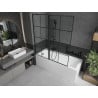 Mexen Flip paravan cadă 1-aripă 140 x 150 cm, Model negru, Neagră - 894-140-101-70-77