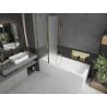 Mexen Flip paravan de cadă cu 2 aripi 100 x 150 cm, îngheț, auriu - 894-100-101-50-30