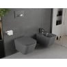 Mexen Madox vas WC fără margini cu capac soft close slim, duroplast, gri închis mat - 30154061