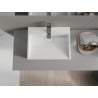 Mexen Ava konglomerát pult mosdó 1/O 50 x 38 cm, fehér - 23015001