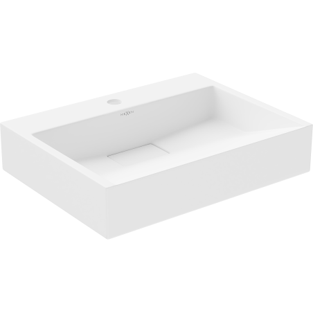 Mexen Ava konglomerát pult mosdó 1/O 50 x 38 cm, fehér - 23015001