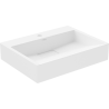 Mexen Ava konglomerát pult mosdó 1/O 50 x 38 cm, fehér - 23015001