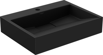 Mexen Ava pultra szerelhető mosdó konglomerátumból 1/O 50 x 38 cm, fekete - 23015071