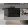 Mexen Ava chiuvetă de blat din conglomerat 1/O 50 x 38 cm, neagră - 23015071