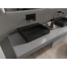 Mexen Ava chiuvetă deasupra blatului din conglomerat B/O 50 x 38 cm, neagră - 23015070