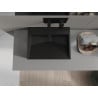 Mexen Ava chiuvetă deasupra blatului din conglomerat B/O 50 x 38 cm, neagră - 23015070