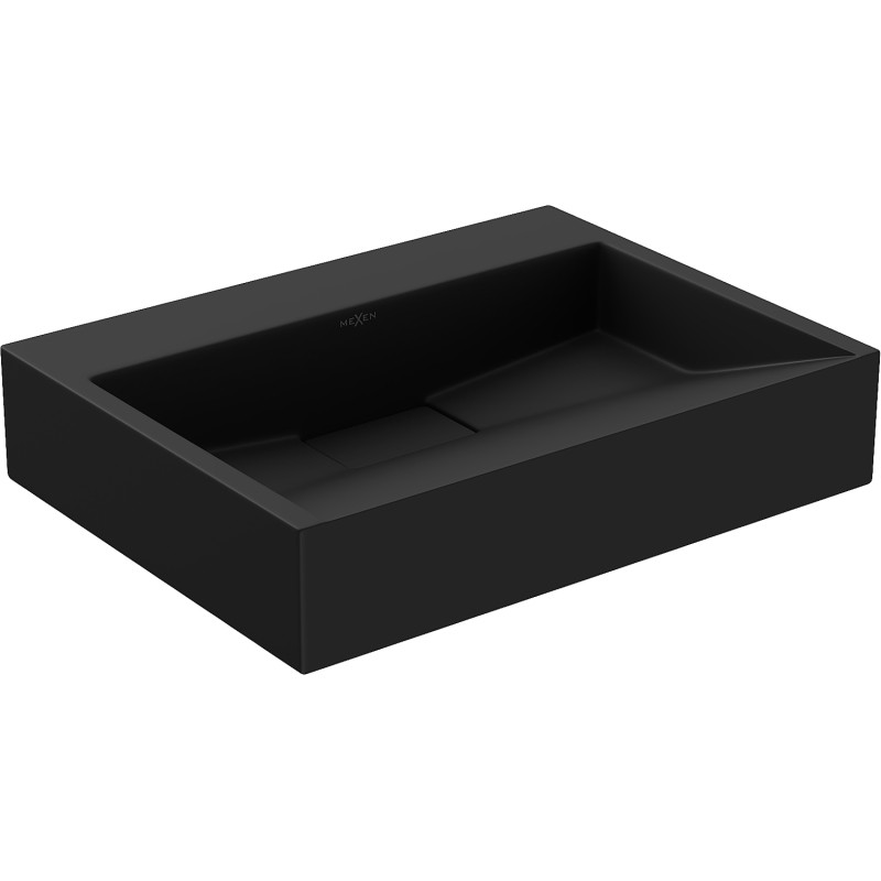 Mexen Ava mosdó konzorcium munkalap szivárogtató nélküli 50 x 38 cm, fekete - 23015070