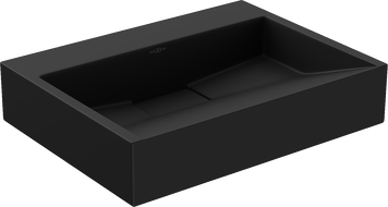 Mexen Ava pultra helyezhető mosdókagyló konglomerátumból B/O 50 x 38 cm, fekete - 23015070