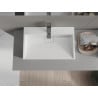 Mexen Ava lavoar deasupra blatului din conglomerat 1/O 60 x 38 cm, alb - 23016001