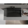 Mexen Ava chiuvetă de blat din conglomerat 1/O 60 x 38 cm, neagră - 23016071