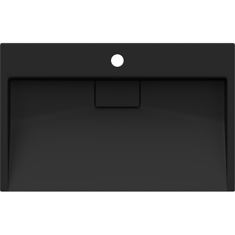 Mexen Ava munkalapra szerelhető mosdókagyló konglomerátból 1/O 60 x 38 cm, fekete - 23016071