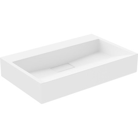 Mexen Ava pultra szerelhető konglomerát mosdókagyló nyílás nélkül 60 x 38 cm, Fehér - 23016000