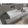 Mexen Ava chiuvetă deasupra tejghelei din conglomerat B/O 60 x 38 cm, albă - 23016000